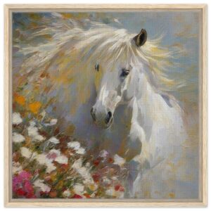 White Wild Horse #1044